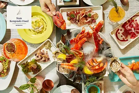 บุฟเฟ่ต์โรงแรม Siam Kempinski Hotel Bangkok