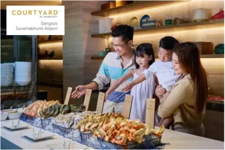 บุฟเฟ่ต์โรงแรม Courtyard by Marriott Bangkok Suvarnabhumi Airport
