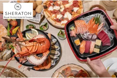 บุฟเฟ่ต์โรงแรม Royal Orchid Sheraton Hotel & Towers