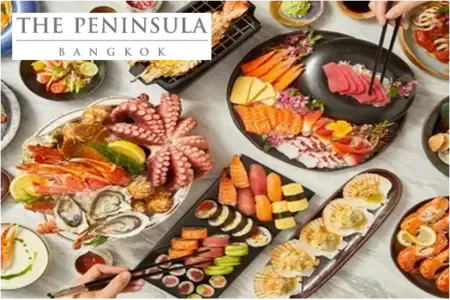 บุฟเฟ่ต์โรงแรม The Peninsular Bangkok River
