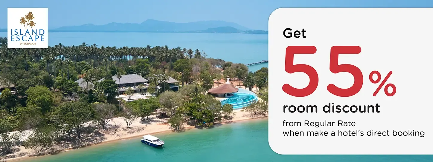 โปรโมชั่น รับส่วนลดห้องพัก 55% ที่ Island Escape By Burasari | KTC