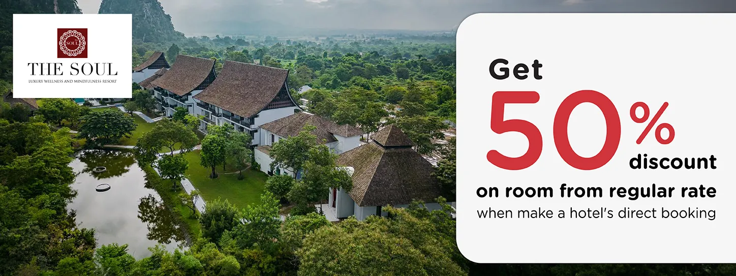 โปรโมชั่น รับส่วนลดห้องพัก 50% ที่ The Soul Resort กับบัตรเครดิต KTC โปรโมชั่น รับส่วนลดห้องพัก 50% ที่ The Soul Resort กับบัตรเครดิต KTC