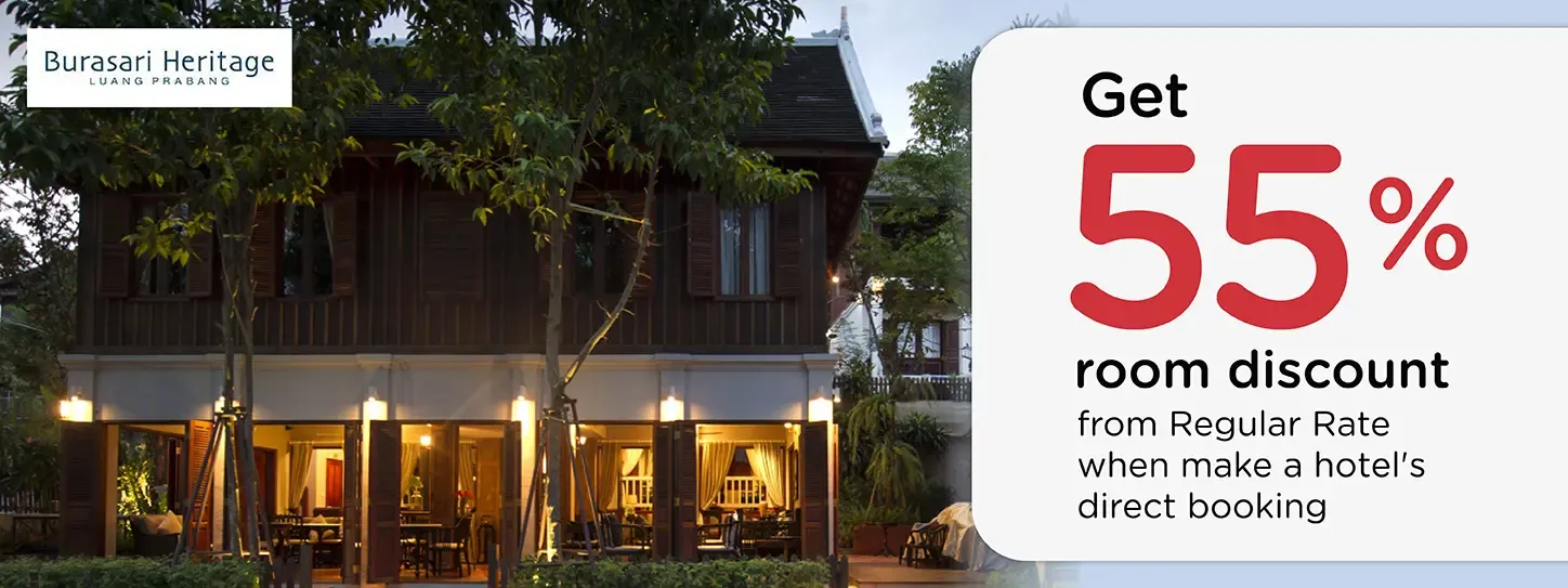 โปรโมชั่น รับส่วนลด 55% ที่โรงแรม Burasari Heritage Luang prabang | KTC