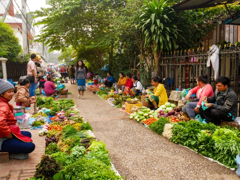 ตลาดเช้า Morning Market - หลวงพระบาง
