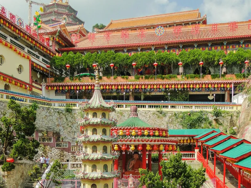 วัดดังปีนัง วัดเก๊กลกสี่