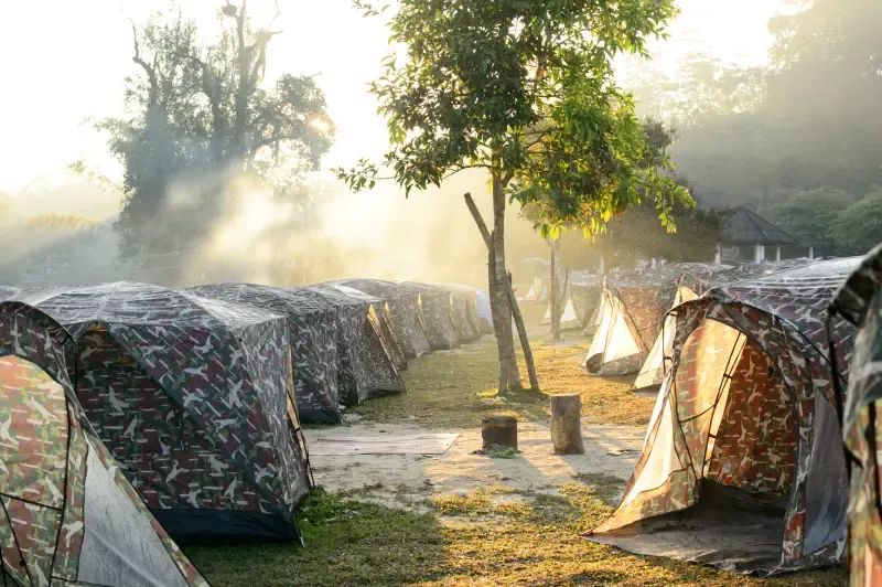 จุดกางเต็นท์ในอุทยานแห่งชาติเขาใหญ่