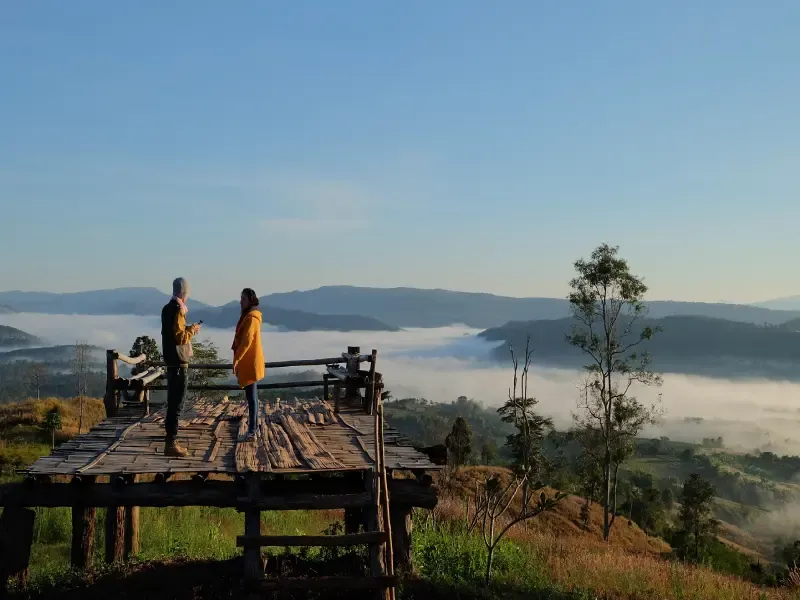 วิวสวยๆ บริเวณรอบ ๆ ชุมชนบ้านแสงภา