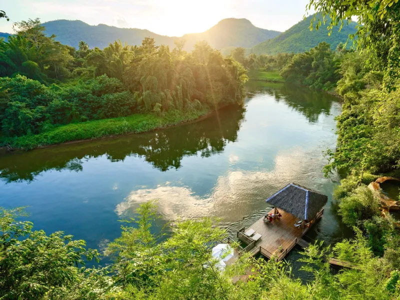 ล่องแพ นอนแพที่ Hintok River Camp