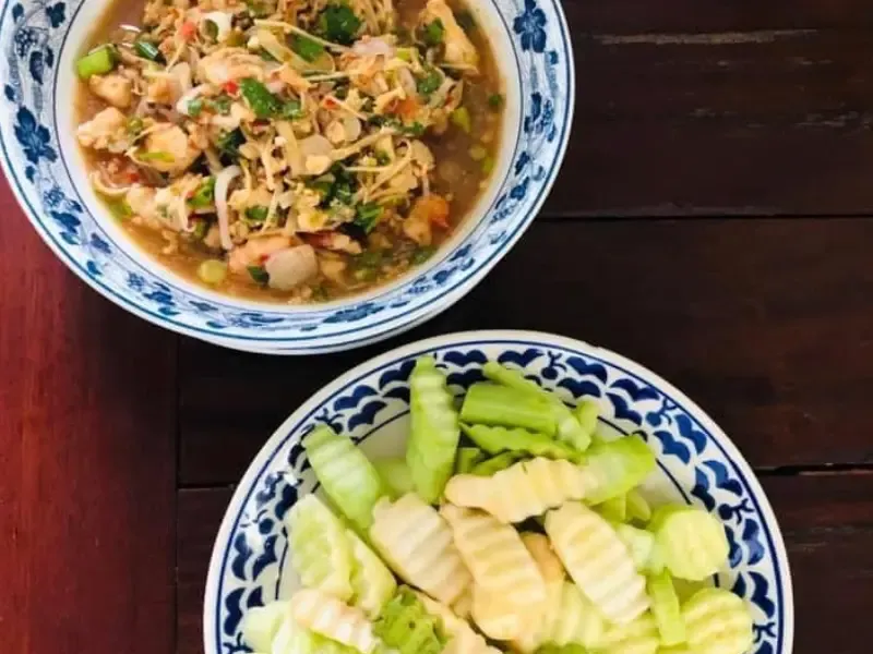 ร้านอาหารร้านเด็ดภาคกลาง บ้านตะโกราย