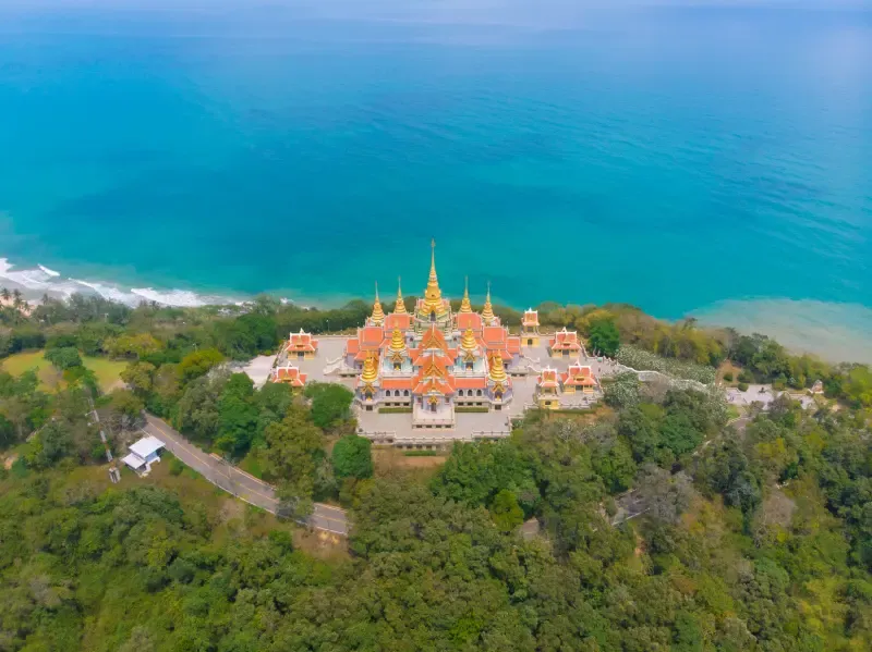 วัดทางสาย พระมหาธาตุเจดีย์ภักดีประกาศ วัดสวยบนเขาริมทะเล วัดทางสาย พระมหาธาตุเจดีย์ภักดีประกาศ วัดสวยบนเขาริมทะเล