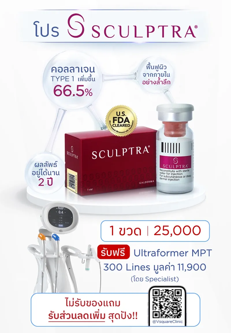 ฉีด Sculptra หน้าเด็ก ผิวอ่อนเยาว์เป็นธรรมชาติ อยู่ได้นานไหม ? ฉีด Sculptra หน้าเด็ก ผิวอ่อนเยาว์เป็นธรรมชาติ อยู่ได้นานไหม ?