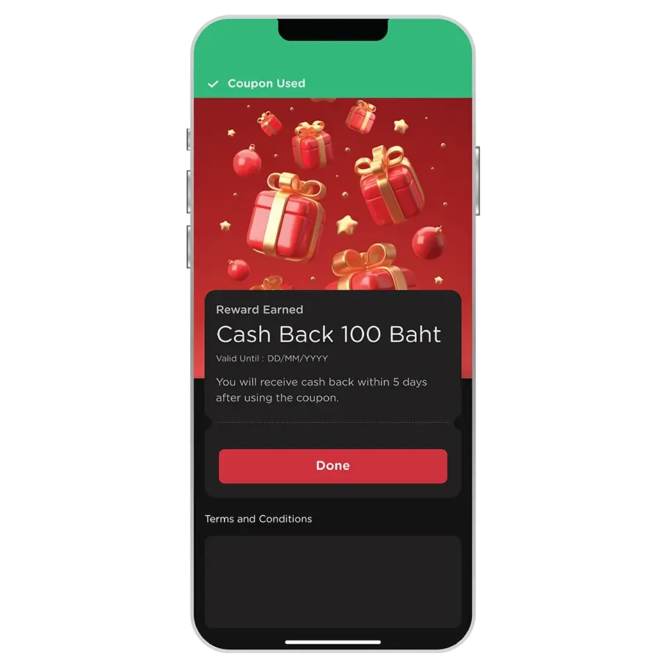 Coupon Used Successful