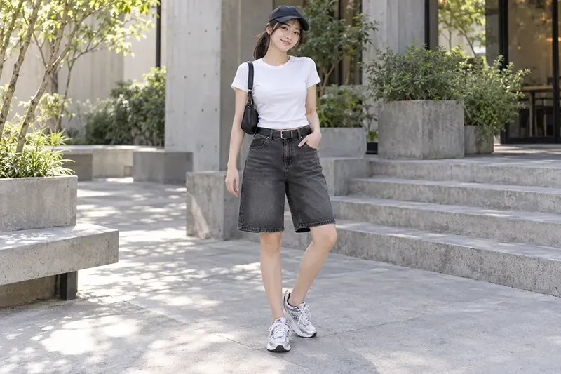 แต่งตัวเสื้อยืดสีขาว แนว street แต่งตัวเสื้อยืดสีขาว แนว street